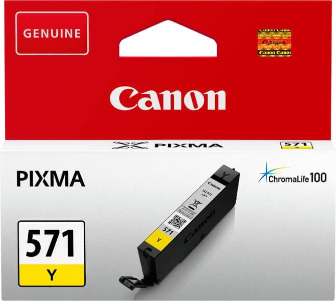 Cartus cerneala Canon CLI-571Y, yellow, capacitate 7ml, pentru Canon Pixma