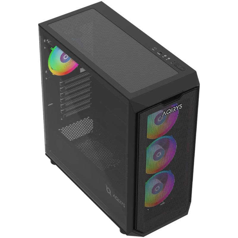 Carcasa AQIRYS Wezen PRO, RGB, Mid Tower, Black - 12