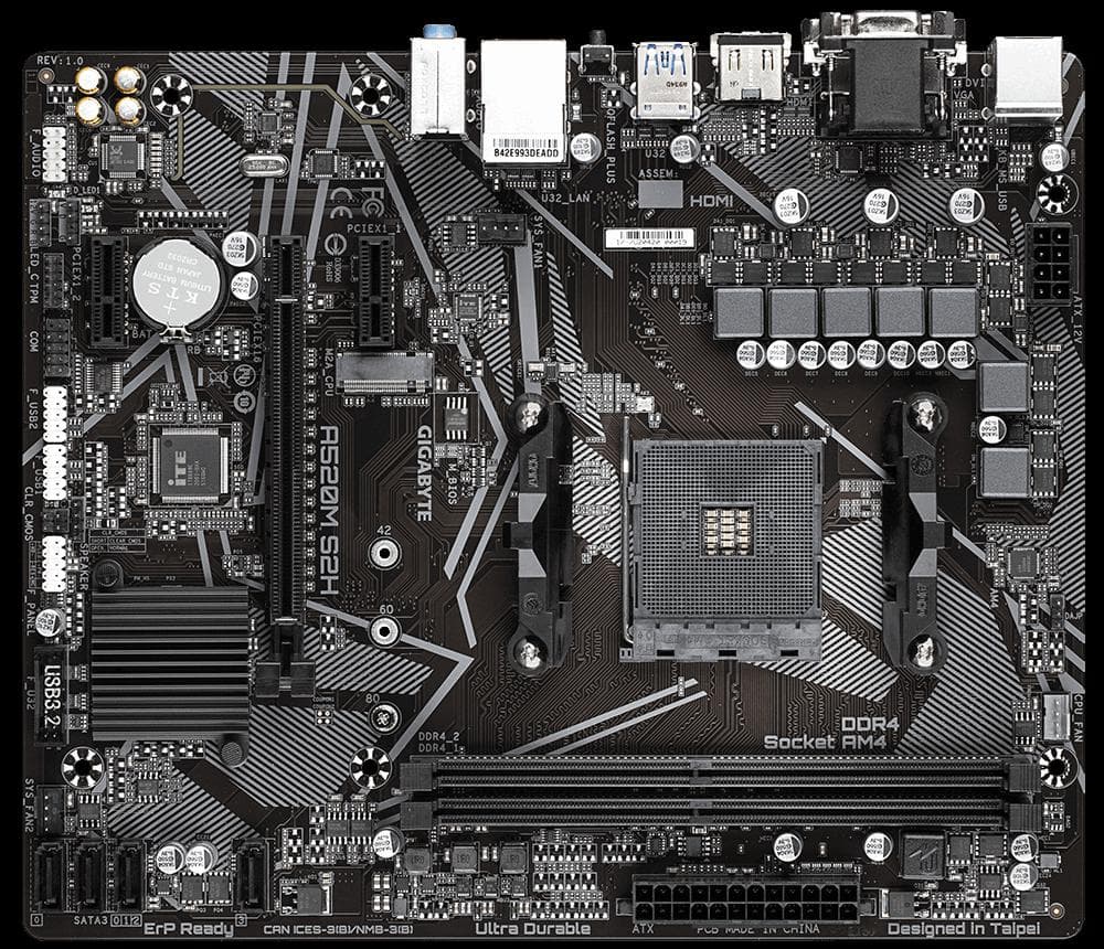 Placa de baza Gigabyte A520M S2H, Socket AM4, DDR4, Micro-ATX - 2