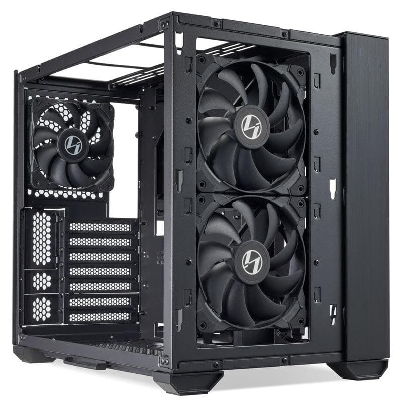 Carcasa Lian Li O11 Air Mini, RGB, Mid Tower, Black - 9
