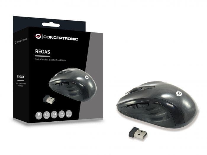 CONCEPTRONIC CLLM5BTRVWL 6-Button Wireless Travel Mouse, 61.4 x 38.4 x - 2