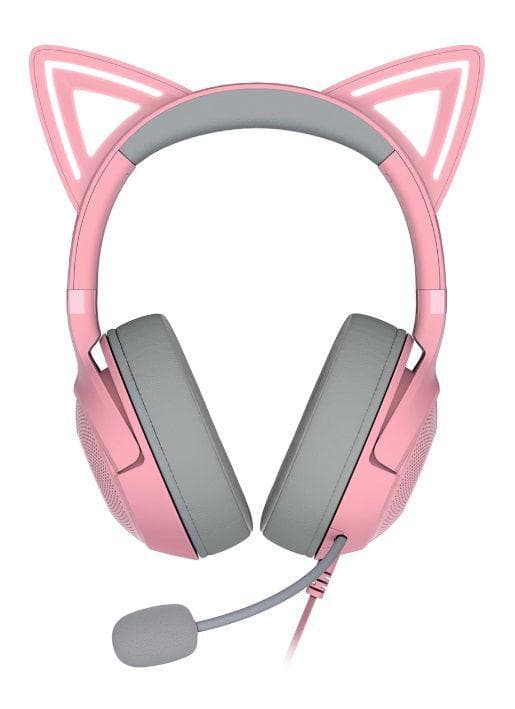 Casti Head-band RAZER Kraken Kitty V2 Quartz Edition, Cu fir, - 3