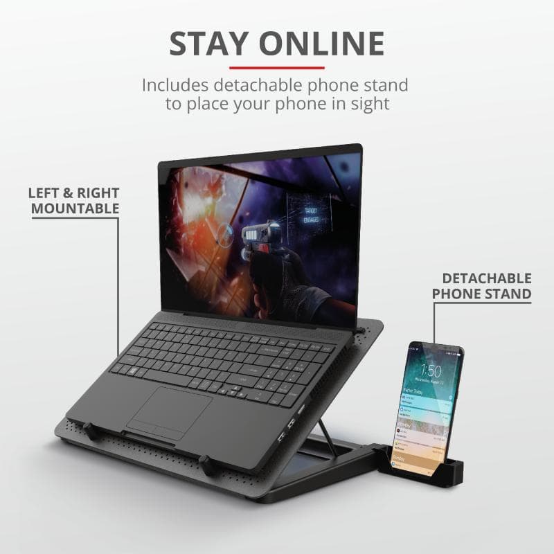 Stand/Cooler notebook Trust GXT 1125 Quno, max 17.3 inch, 5 - 5