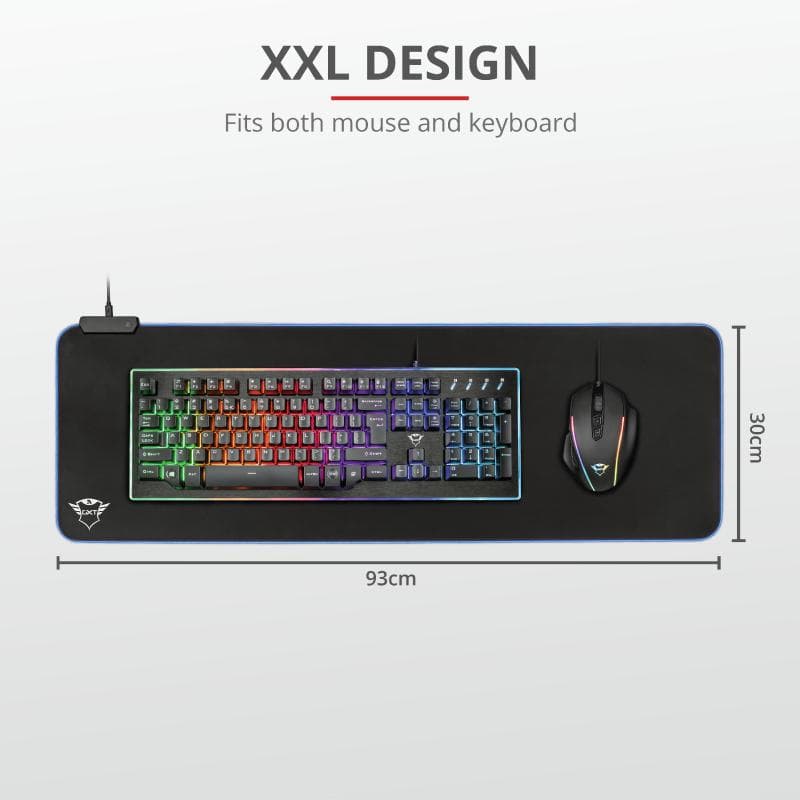 Mouse pad Trust GXT 764 Glide-Flex Flexible RGB, XXL, negru - 7