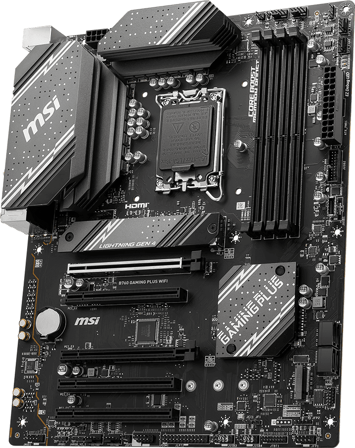 Placa de baza MSI B760 GAMING PLUS WIFI, Socket 1700, - 3