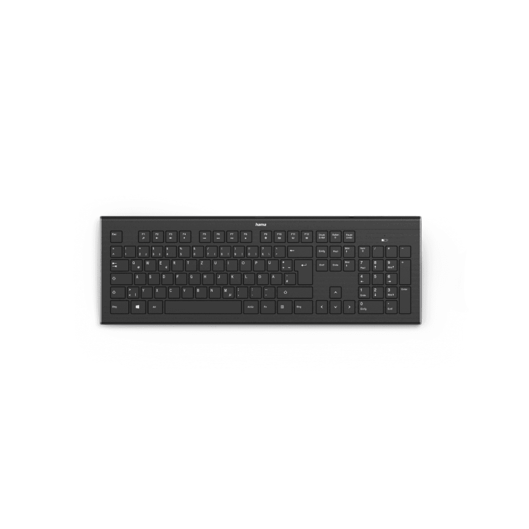 Tastatura Hama Cortino Wireless, layout RO, 105 taste, negru - 2