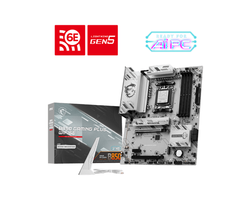 Placa de baza MSI B850 GAMING PLUS WIFI6E, Socket AM5,
