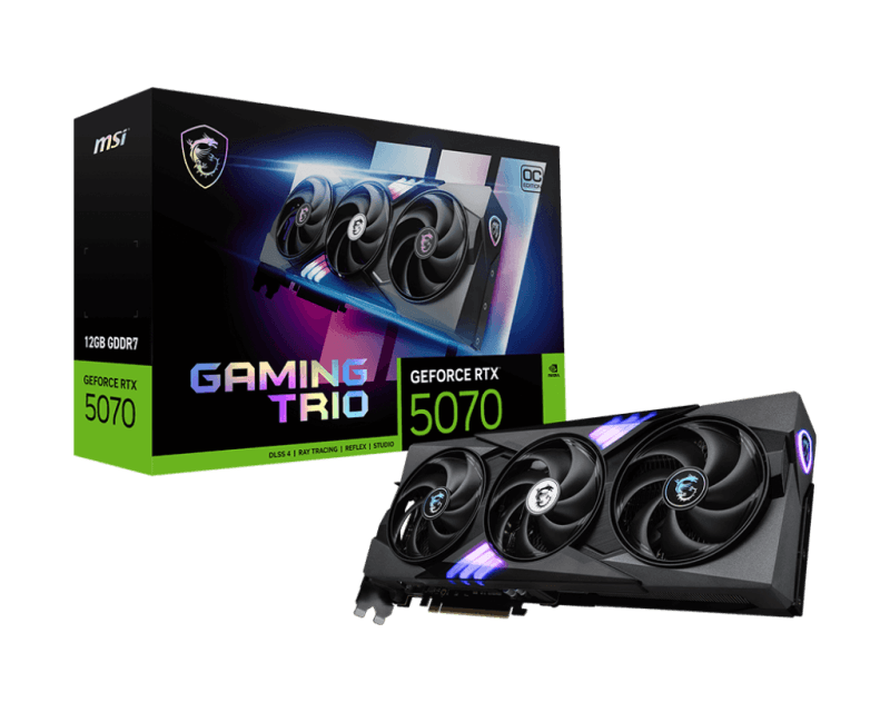 Placa video MSI GeForce RTX 5070, 12GB GDDR7, PCI Express