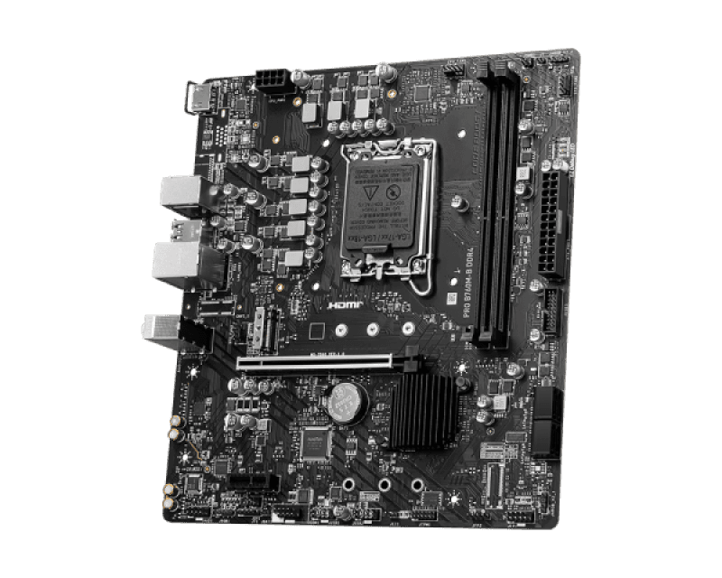 Placa de baza MSI PRO B760M-B, Socket 1700, DDR4, Micro-ATX