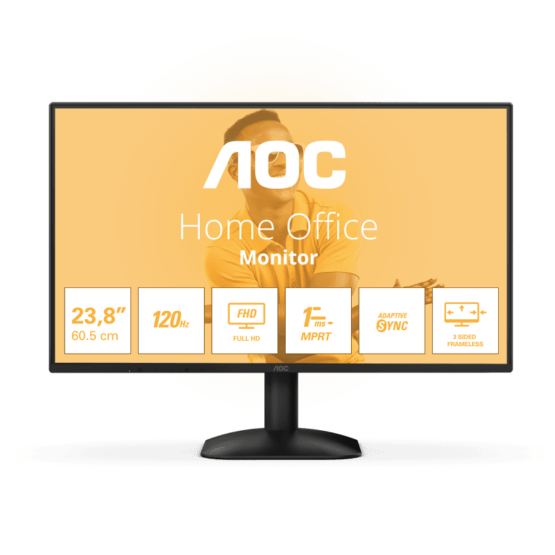 Monitor AOC 23.8" 24B31H, Diagonal (inch): 23.8, Diagonal (cm): 60,