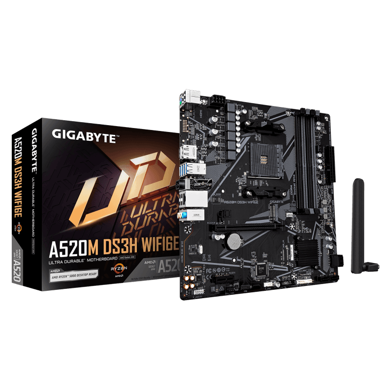 Placa de baza Gigabyte A520M DS3H WIFI6E, Socket AM4, DDR4,