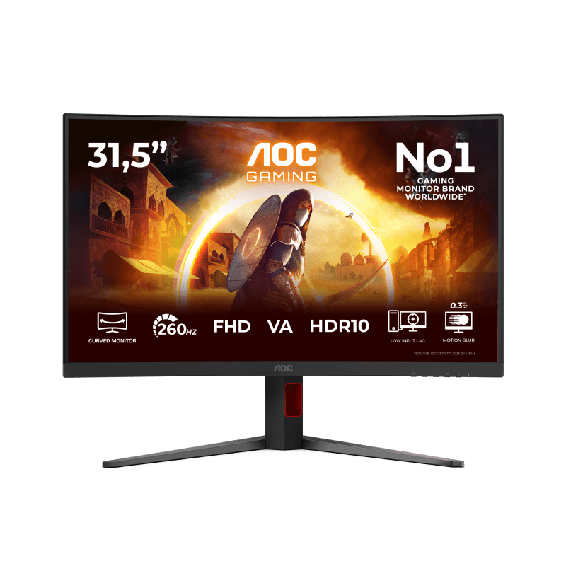 Monitor Gaming AOC C32G4Z, 31.5", 1920 x 1080 pixeli, Black,