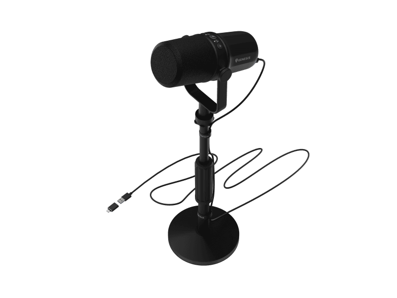 Microfon Genesis Radium 750D Studio USB/XLR stand, tip microfon cardioid,