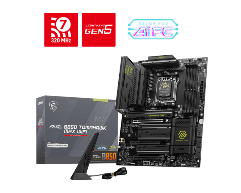 Placa de baza MSI MAG B850 TOMAHAWK MAX WIFI, Socket