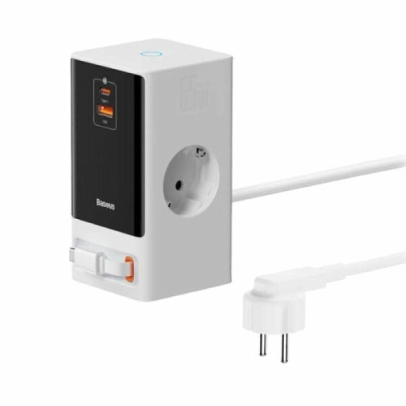 Incarcator retea Baseus PowerCombo Powerstrip, QC 65W, 2xAC, 1 x