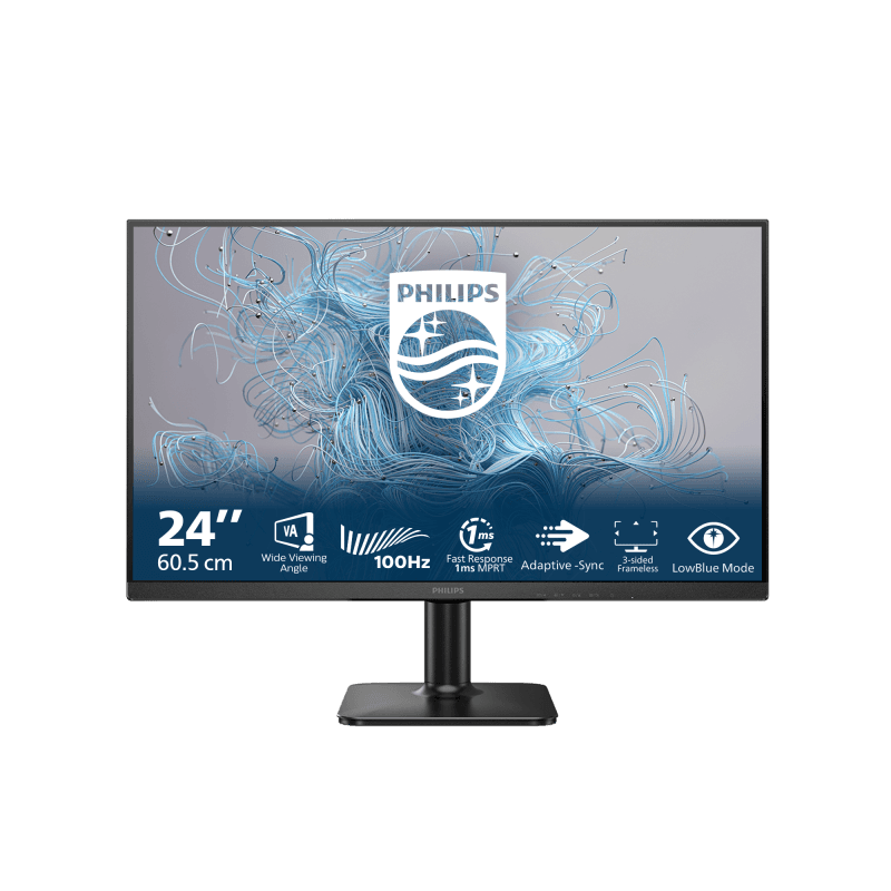 Monitor Consumer Philips 24E2N1100LB/00, 24", 1920 x 1080 pixeli, Black,