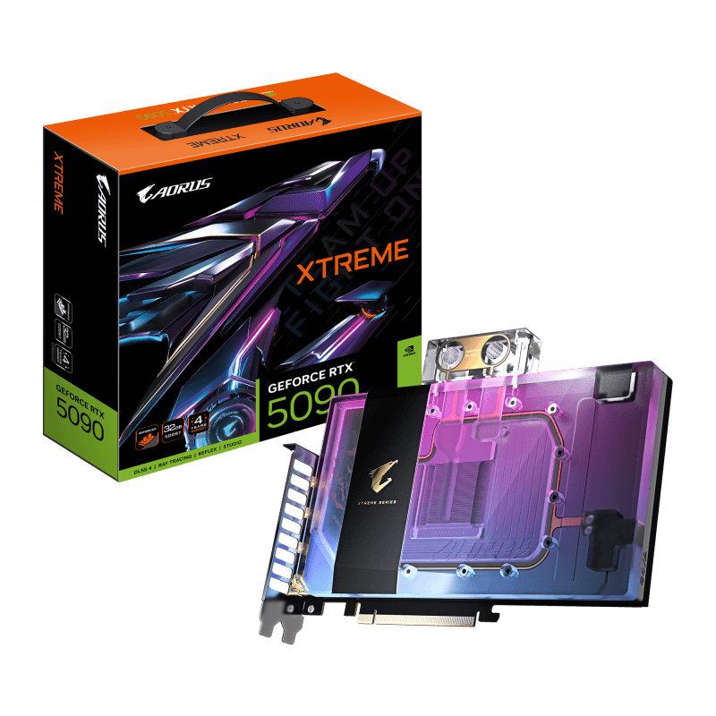 Placa video Gigabyte AORUS GeForce RTX 5090 XTREME WATERFORCE WB,