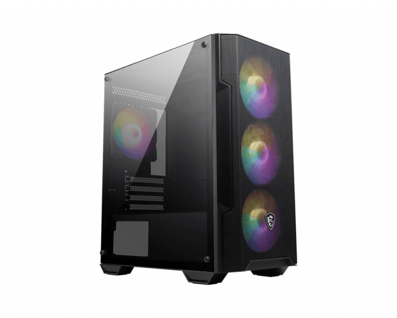 Carcasa MSI MAG Forge M100A, RGB, Micro Tower, Black