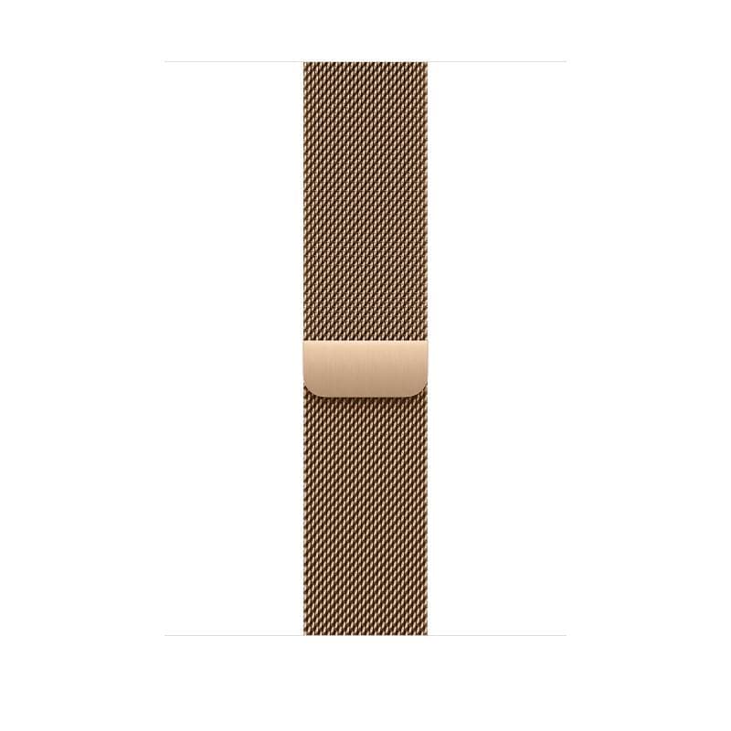 Curea pentru Apple Watch 46mm Gold Milanese Loop - M/L