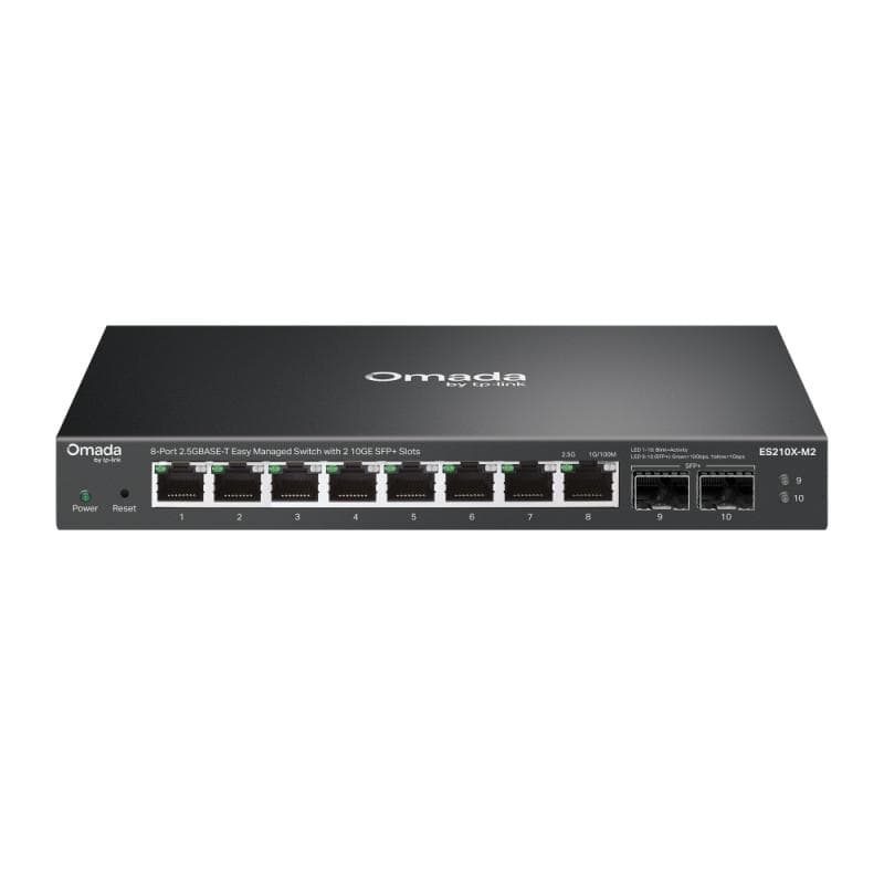 Omada 8-Port 2.5GBASE-T Easy Managed Switch with 2 10GE SFP+