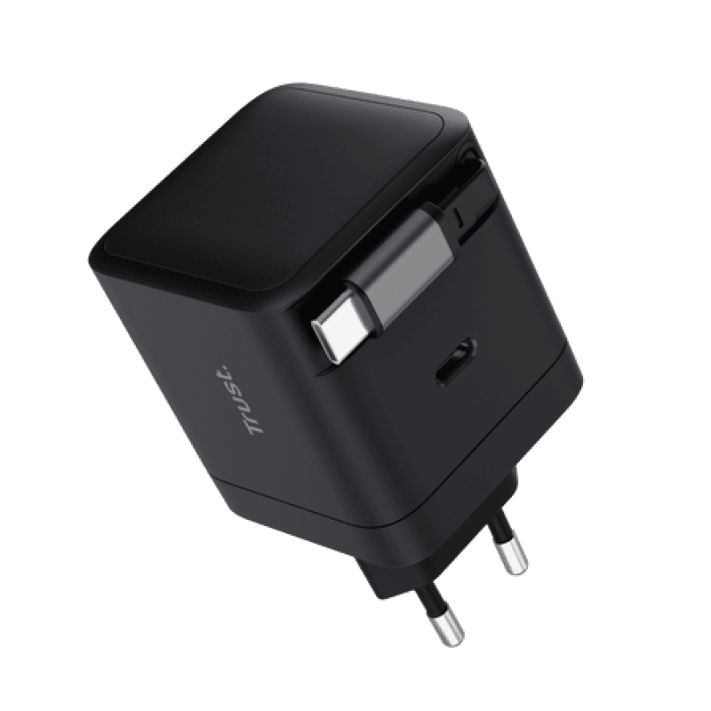 Incarcator Trust Maxo USB-C, putere maxima 65W, lungime cablu 67