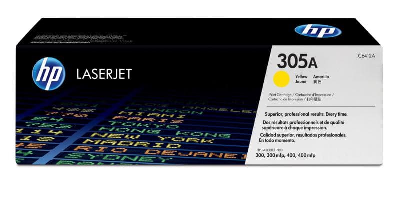 Toner HP CE412A, yellow, 2.6 k, Color LaserJet Pro 300