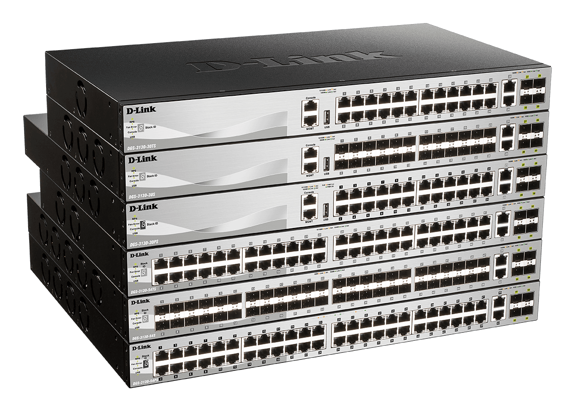 Switch D-Link DGS-3130-54TS/E, 54-Port Gigabit SFP L3 Stackable Managed Switch,