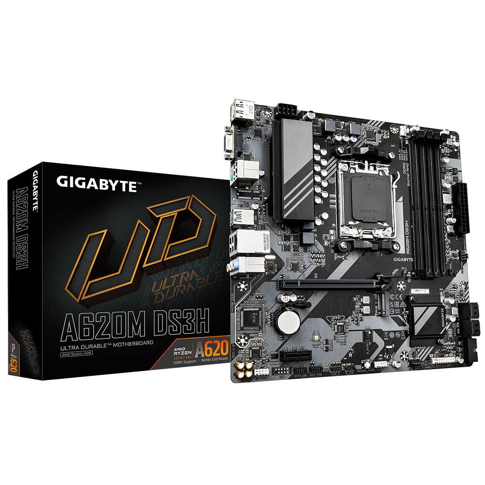 Placa de baza Gigabyte A620M DS3H, Socket AM5, DDR5, Micro-ATX